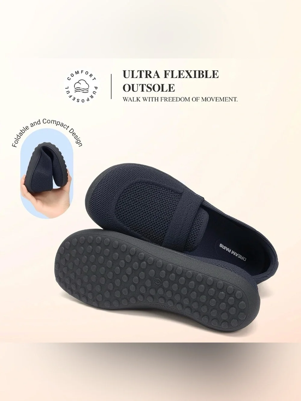Dream Pairs Men's Navy Mesh Slip-On Loafers